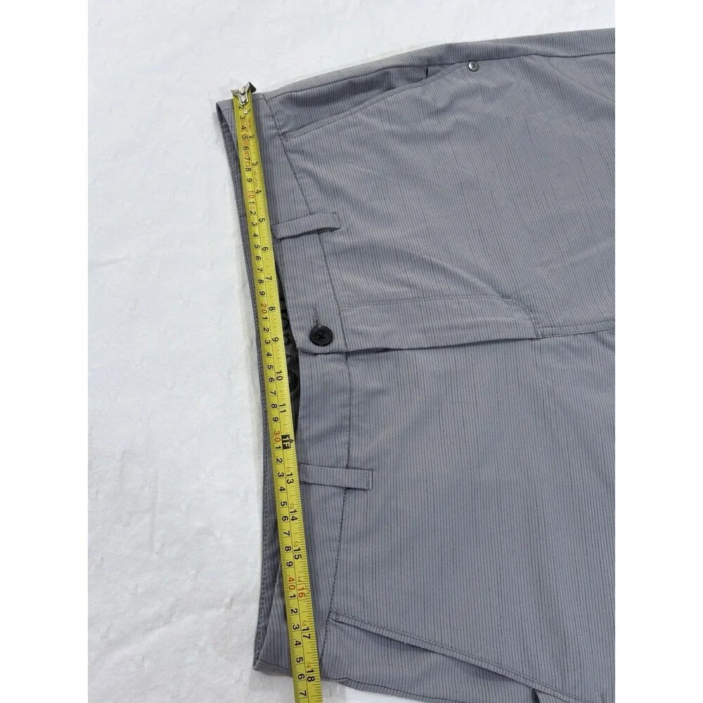 Vuori Mens Aim Pebble Short Size 34 Gray Micro Stripe V399 Golf